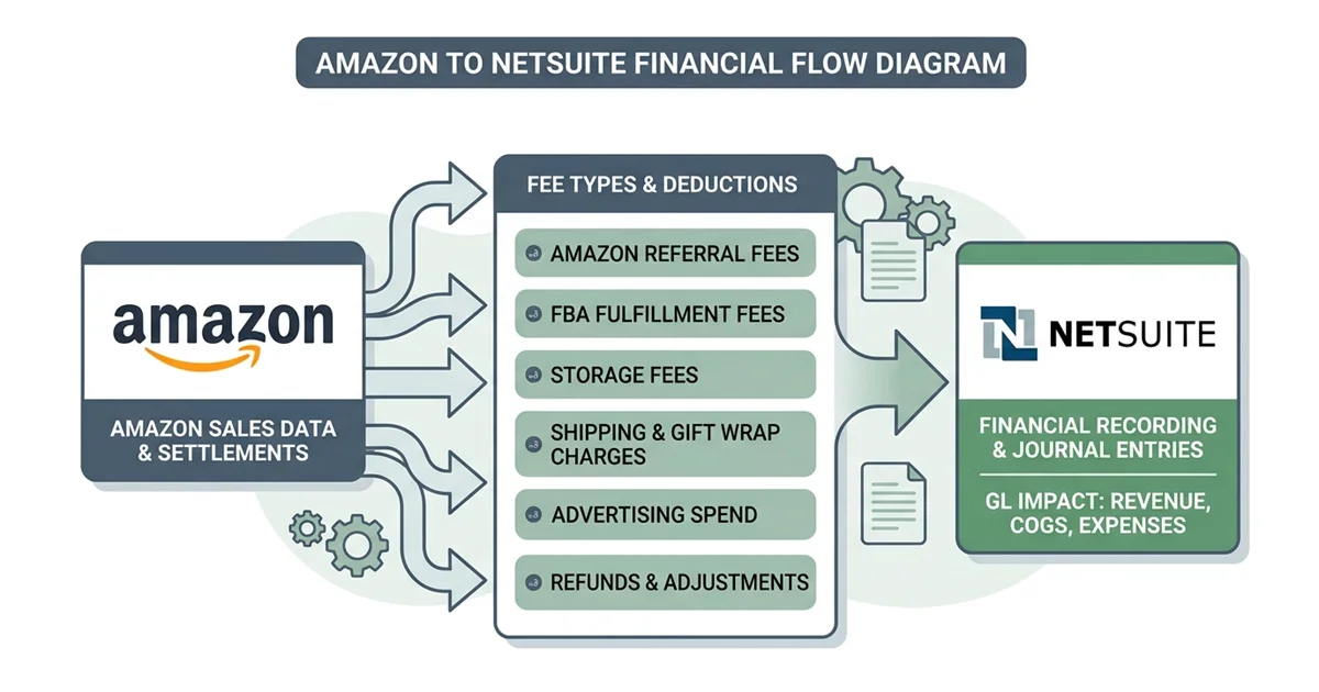 Amazon Seller Central to NetSuite integration workflow